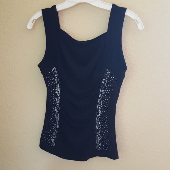 Sleeveless  black top. - Picture 1 of 3